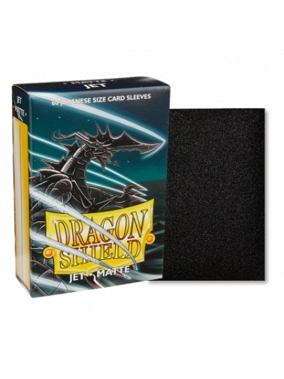 Dragon Shield Sleeves Japanese Small Size - Matte Jet (60 Sleeves)