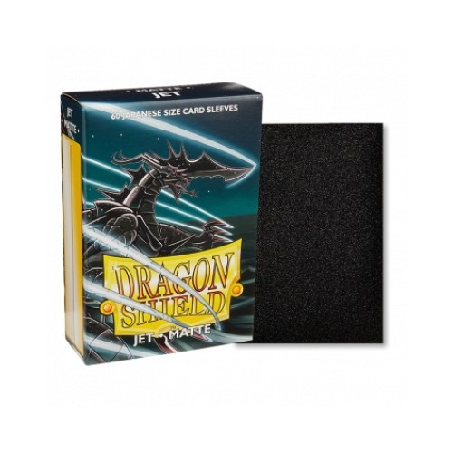 Dragon Shield Sleeves Japanese Small Size - Matte Jet (60 Sleeves)