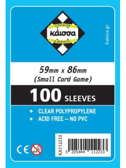 Board Games Sleeves (100 Θήκες) Small Card Game Sleeves 59x86mm