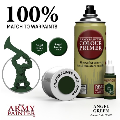 The Army Painter - Colour Primer Angel Green Χρώμα Μοντελισμού (400ml)