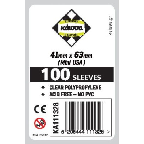 Board Games Sleeves (100 Θήκες) Mini Usa 41x63mm