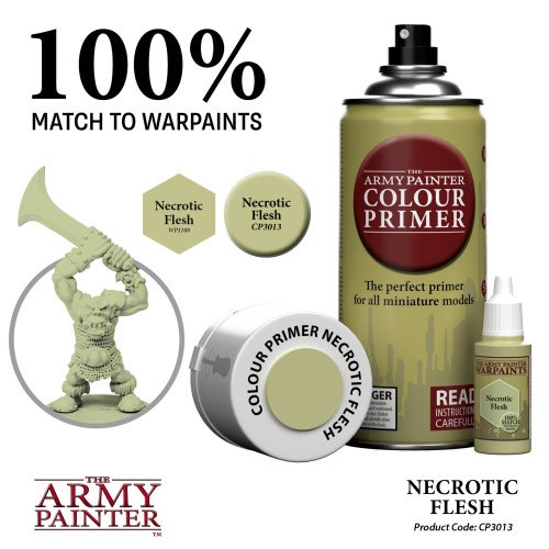 The Army Painter - Colour Primer Necrotic Flesh Χρώμα Μοντελισμού (400ml)