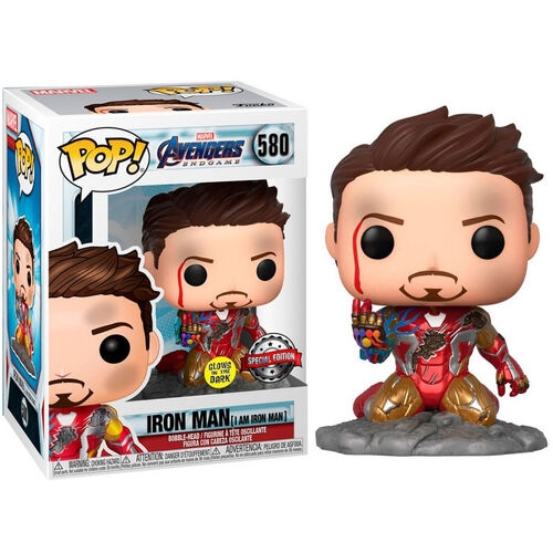 Φιγούρα Funko POP! Avengers: Endgame - Tony Stark (I am Iron Man) GITD #580 (Exclusive)