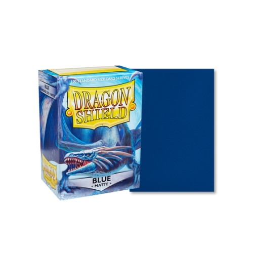 Dragon Shield Sleeves Standard Size - Matte Blue (100 Sleeves)