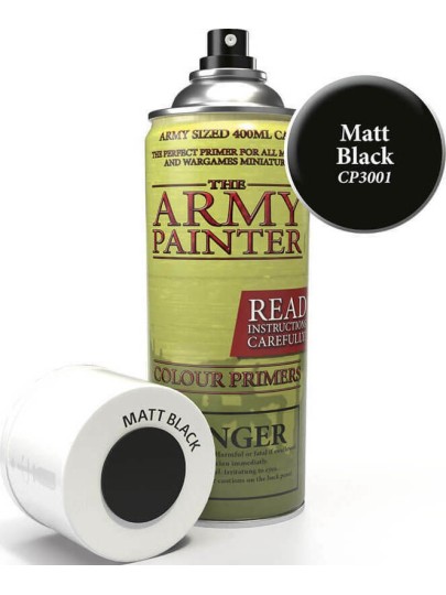 The Army Painter - Base Primer Matt Black Χρώμα Μοντελισμού (400ml)