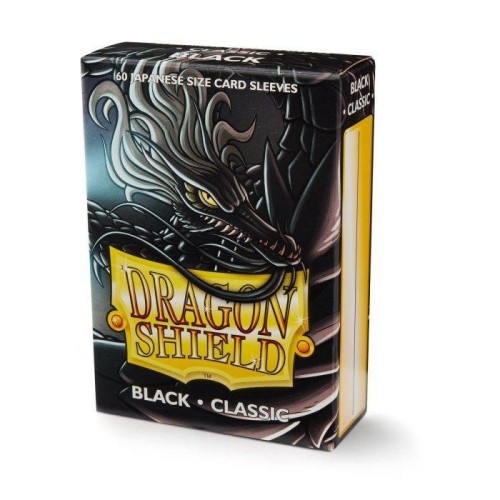 Dragon Shield Sleeves Japanese Small Size - Black (60 Sleeves)