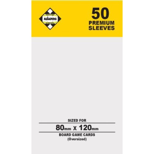 Premium Board Games Sleeves (50 Θήκες) Gold 80x120mm