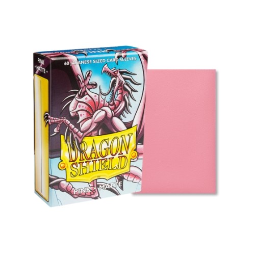 Dragon Shield Sleeves Japanese Small Size - Matte Pink (60 Sleeves)