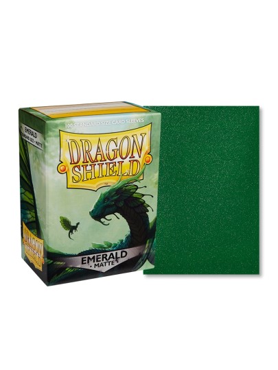 Dragon Shield Sleeves Standard Size - Emerald Matte (100 Sleeves)