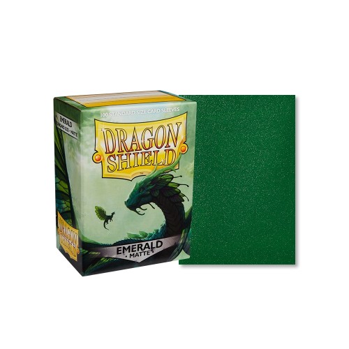 Dragon Shield Sleeves Standard Size - Emerald Matte (100 Sleeves)