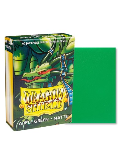 Dragon Shield Sleeves Japanese Small Size - Matte Apple Green (60 Sleeves)