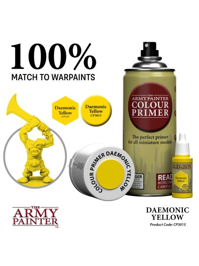 The Army Painter - Base Primer Demonic Yellow Χρώμα Μοντελισμού (400ml)