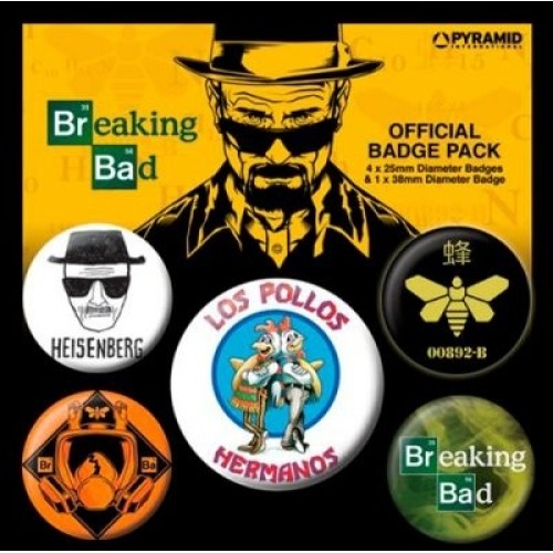 Breaking Bad - Los Pollos Hermanos Pin Badges 5-Pack