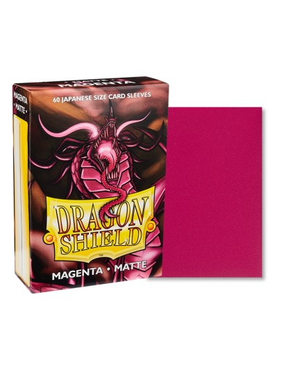 Dragon Shield Sleeves Japanese Small Size - Matte Magenta (60 Sleeves)
