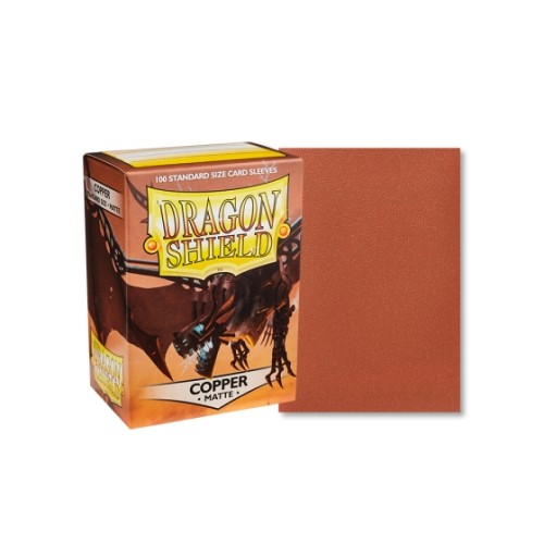 Dragon Shield Sleeves Standard Size - Copper Matte (100 Sleeves)