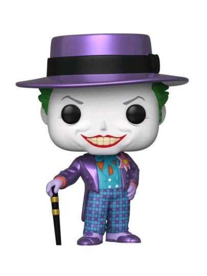 Φιγούρα Funko POP! DC Heroes: Batman 1989 - Joker with Hat (Metallic) #337 (Exclusive)