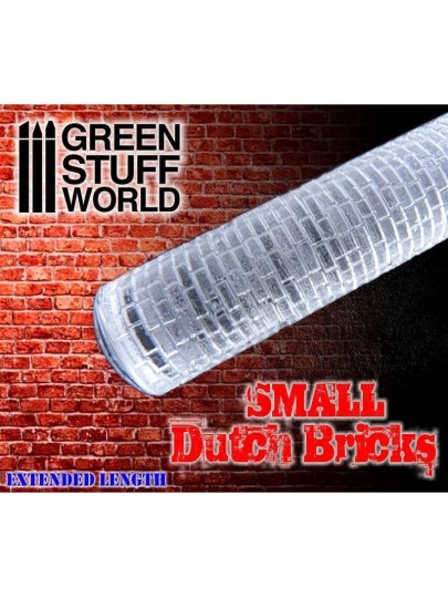 Green Stuff World - Small Dutch Bricks Rolling Pin