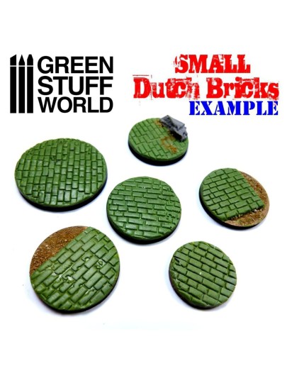 Green Stuff World - Small Dutch Bricks Rolling Pin