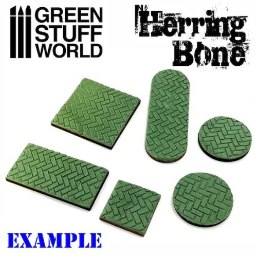 Green Stuff World - Herringbone Rolling Pin