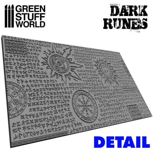 Green Stuff World - Dark Runes Rolling Pin