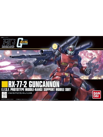 Mobile Suit Gundam - High Grade Gunpla: RX-77-2 Guncannon 1/144 Model Kit