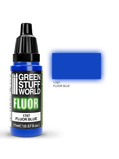 Green Stuff World Fluor Paint - Blue Χρώμα Μοντελισμού (17ml)