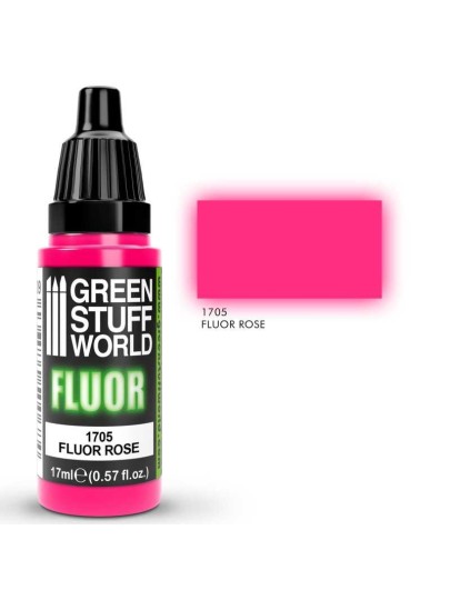 Green Stuff World Fluor Paint - Rose Χρώμα Μοντελισμού (17ml)