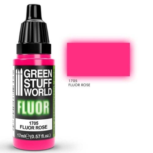 Green Stuff World Fluor Paint - Rose Χρώμα Μοντελισμού (17ml)