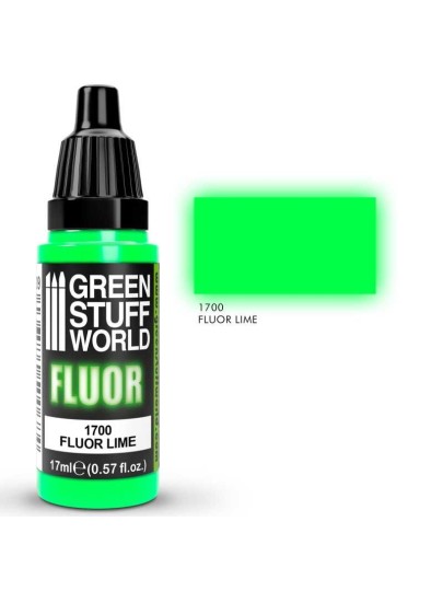 Green Stuff World Fluor Paint - Lime Χρώμα Μοντελισμού (17ml)