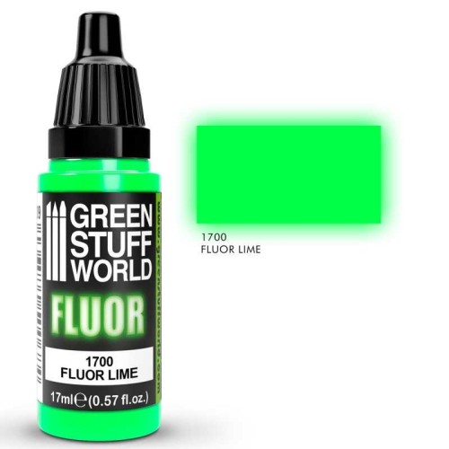 Green Stuff World Fluor Paint - Lime Χρώμα Μοντελισμού (17ml)