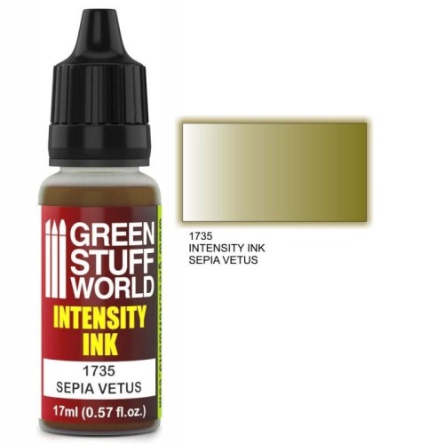 Green Stuff World Intensity Ink - Sepia Vetus Χρώμα Μοντελισμού (17ml)