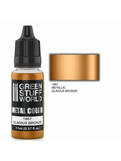 Green Stuff World Metallic Paint - Gladius Bronze Χρώμα Μοντελισμού (17ml)