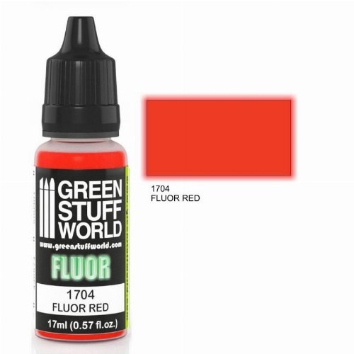 Green Stuff World Fluor Paint - Red Χρώμα Μοντελισμού (17ml)