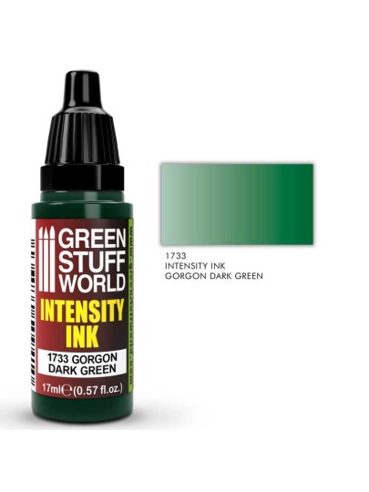 Green Stuff World Intensity Ink - Gorgon Dark Green Χρώμα Μοντελισμού (17ml)