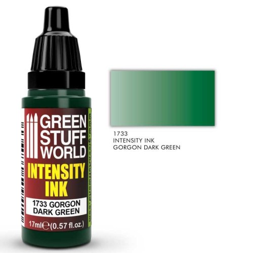 Green Stuff World Intensity Ink - Gorgon Dark Green Χρώμα Μοντελισμού (17ml)