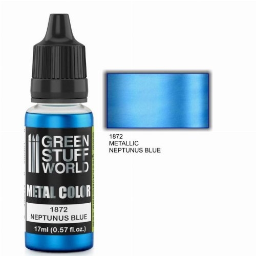 Green Stuff World Metallic Paint - Neptunus Blue Χρώμα Μοντελισμού (17ml)