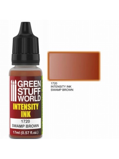 Green Stuff World Intensity Ink - Swamp Brown Χρώμα Μοντελισμού (17ml)