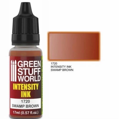 Green Stuff World Intensity Ink - Swamp Brown Χρώμα Μοντελισμού (17ml)