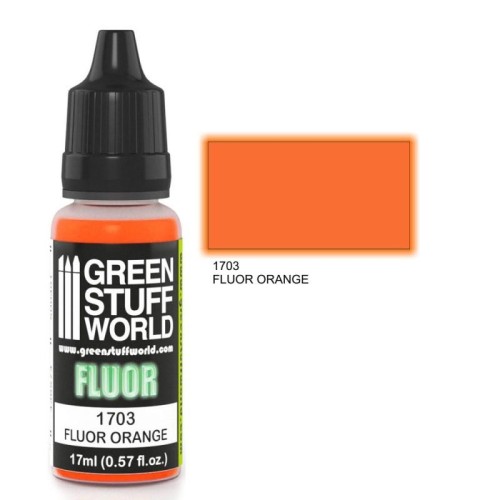 Green Stuff World Fluor Paint - Orange Χρώμα Μοντελισμού (17ml)