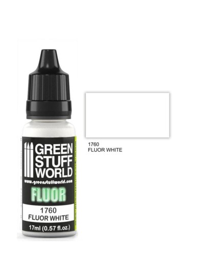 Green Stuff World Fluor Paint - White Χρώμα Μοντελισμού (17ml)