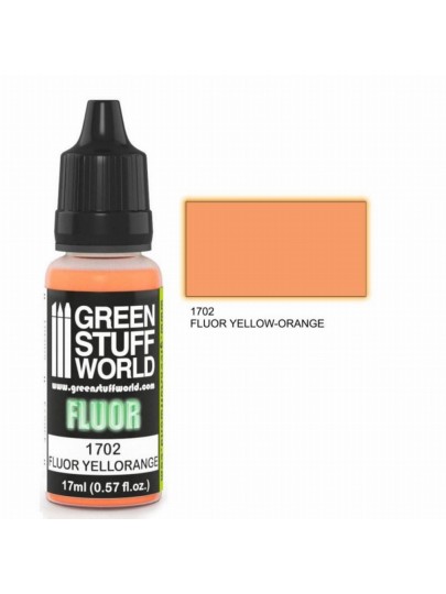 Green Stuff World Fluor Paint - Yellow-Orange Χρώμα Μοντελισμού (17ml)