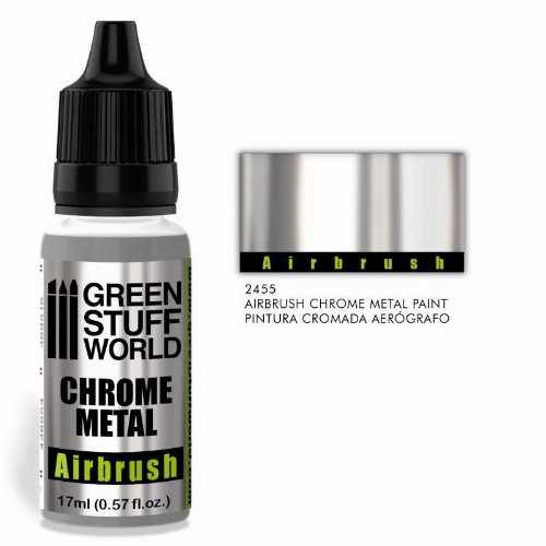 Green Stuff World Metallic Paint - Airbrush Chrome Χρώμα Μοντελισμού (17ml)