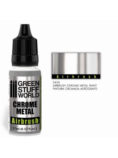 Green Stuff World Metallic Paint - Chrome Χρώμα Μοντελισμού (17ml)