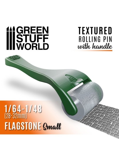 Green Stuff World - Flagstone Small Rolling Pin with Handle