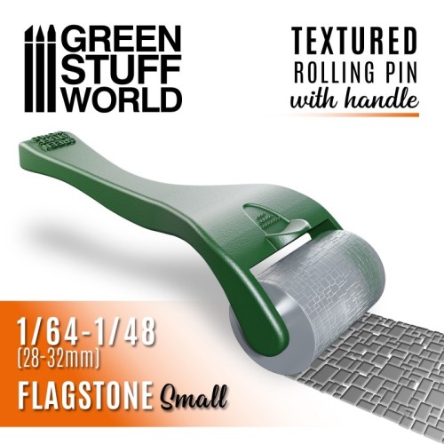 Green Stuff World - Flagstone Small Rolling Pin with Handle