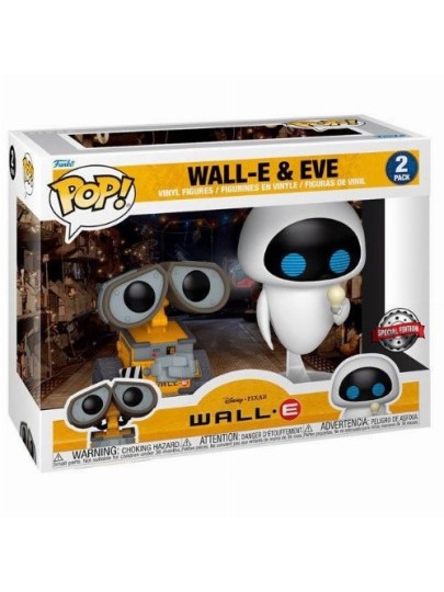 Φιγούρα Funko POP! Disney: Wall-E - Wall-E & Bulb Eve 2-Pack (Exclusive)