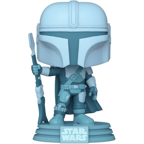 Φιγούρα Funko POP! Star Wars: The Mandalorian - Holographic Mandalorian (GITD) #345 (Exclusive)