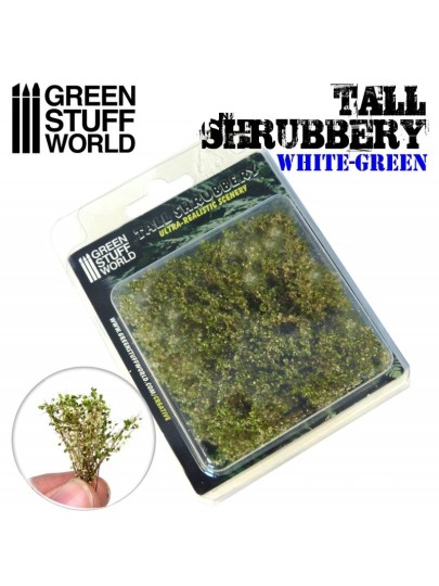 Green Stuff World - Tall Shrubbery (White Green)