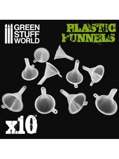 Green Stuff World - 10x Plastic Funnels