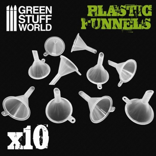 Green Stuff World - 10x Plastic Funnels